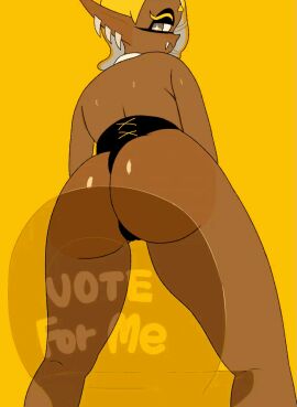 1girls animated ass big_ass dark-skinned_female dark_skin digital_media_(artwork) female female_only frye_(splatoon) frye_onaga huge_ass inkling kids_gamera looking_at_viewer looking_back nintendo sitting splatoon splatoon_(series) splatoon_3 toilet_seat yellow_theme yuta_agc