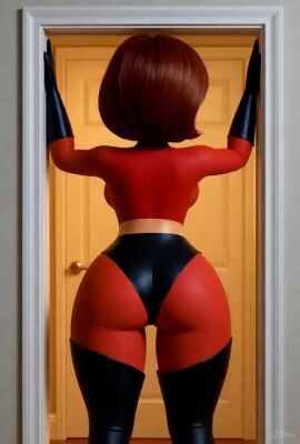 ai_generated ass bending_over elastigirl helen_parr mrs_incredible spreading tagme the_incredibles video
