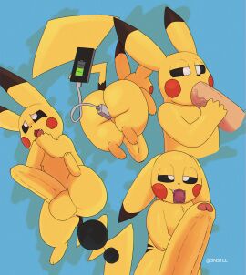 absurd_res anal anal_beads anal_beads_in_ass anal_sex anus ass bedroom_eyes big_butt big_penis black_sclera charger condom cute_fangs electronics erection fangs fellatio feral foreskin generation_1_pokemon genitals half-closed_eyes half-erect hi_res huge_cock humanoid_genitalia humanoid_penis male mammal multiple_scenes n31l narrowed_eyes nintendo object_in_ass oral penetration penile penis phone pikachu pokemon pokemon_(species) rear_view rodent seductive sex sex_toy sex_toy_in_ass sex_toy_insertion sexual_barrier_device simple_background small_but_hung solo teeth thick_thighs vein veiny_penis yellow_body