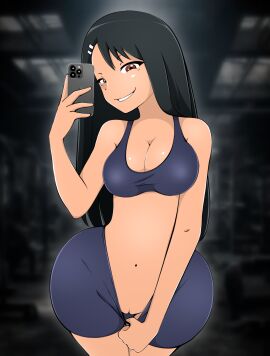 1girls 2025 2d 2d_(artwork) aged_up ass ass_focus ass_grab big_ass big_breasts bike_shorts black_hair brat bratty breasts brown_eyes bubble_ass bubble_butt clothed clothed_female clothes clothing female gym gym_clothes gym_shirt gym_shorts half-dressed hayase_nagatoro hi_res high_resolution highres huge_ass naughty_face please_don't_bully_me nagatoro revealing_clothes shorts simple_background smile smug smug_face sports_bra sportswear standing tagme tan tan-skinned_female tan_body tan_skin teasing thick_thighs tight_clothing wide_hips zonen404