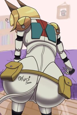 ass female kuroisaan persona_assistant_robo-fortune robo-fortune robot robot_girl skullgirls video_games