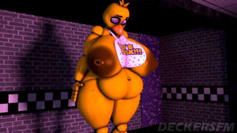 1girls 3d absorption absorption_vore belly breast_expansion breast_growth breast_growth_(enlargement) breasts chica_(fnaf) classic_chica_(fnaf) death deckersfm digested digested_prey digestion expansion female five_nights_at_freddy's huge_breasts vore vore_belly weight_gain