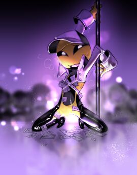 anthro background fan_character hi_res highres keroro_gunsou male oc pole_dancing tto_ja