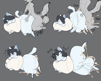 anthro artist_upload ass big_ass big_butt blue_fur cum cum_inside drowsy excessive_cum feline femboy holding_object lopsalien male male_penetrating_male original_character pounding_ass rule_63 self_upload sleep_sex sleeping sleepy sleepytem_(lopsalien) somnophilia tail temmie temmie_(undertale) thick_thighs wide_hips