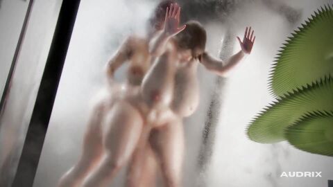 2futas 3d audrix big_breasts breasts futa_on_futa futanari geministarsign huge_cock intersex like_a_dragon_(series) nude pale-skinned_futa pale_skin penis qrixlvoice ryuu_ga_gotoku saeko_mukouda sega seong-hui seonhee shower sound stevencarson tagme thick_thighs video yakuza_(series)