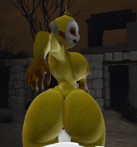 3d_animation 3d_model laa-laa laa-laa_(slendytubbies) prisma_3d slendytubbies slendytubbies_3