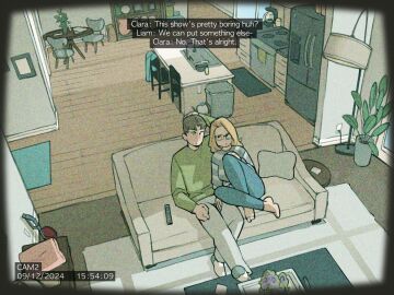 1boy 1girls 2d couch dialogue female imminent_incest incest male milf mother_and_son not_enough_milk_(artist)