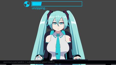 1girls big_breasts blue_eyes blue_hair blush boobs_bigger_than_head breast_expansion breasts breasts_bigger_than_head clothed clothing female female_only fully_clothed grey_background growing hatsune_miku huge_breasts light-skinned_female light_skin long_hair looking_at_viewer massive_breasts patreon patreon_username ponytail simple_background skirt solo tagme video virtualgirl vocaloid white_background white_skin zedrin