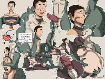 anthro beastars belly big_belly bodily_fluids breast_expansion breast_growth breast_growth_(enlargement) breasts canid canine canis collar collar_only cum cum_in_pussy cum_inside duo erection fellatio female female_penetrated gay gender_transformation genital_fluids genitals growth hi_res huge_belly human human_to_anthro impregnation jojo97moonlight juno_(beastars) kissing legoshi_(beastars) male male/female male/male male_penetrating male_penetrating_female mammal mtf_transformation nipples nude oral ovum ovum_with_heart penetration penile penis pregnant pregnant_female pussy sex species_transformation sperm_cell tf_into_fictional_character transformation wolf