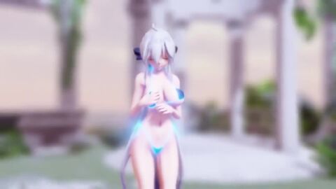 1girls animated athletic athletic_female big_breasts bikini breasts dance dancing female huge_breasts large_breasts mmd tagme thong video vocaloid yowane_haku