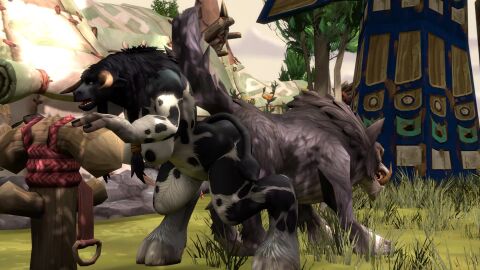 1girls animated artorias_(artist) furry interspecies source_filmmaker tagme tauren video wolf world_of_warcraft