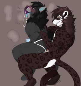 anal anal_sex anthro balls balls_deep bandage blue_body blue_tongue bodily_fluids bornstellar brown_body canid canine canis clothing countershading crazybear domestic_dog drooling duo eyewear felid gay gay_male genital_fluids glasses grey_body hi_res jockstrap jockstrap_on_face jockstrap_sniffing konigpanther leaking_precum looking_pleasured male male/male mammal markings moan nipples open_mouth pantherine penetration precum precum_through_clothing precum_through_underwear reverse_stand_and_carry_position saliva sex simple_background smile sniffing sniffing_clothes spots spotted_body standing standing_sex tongue tongue_out tuft underwear underwear_on_face underwear_sex underwear_sniffing wet wet_clothing white_body yaoi