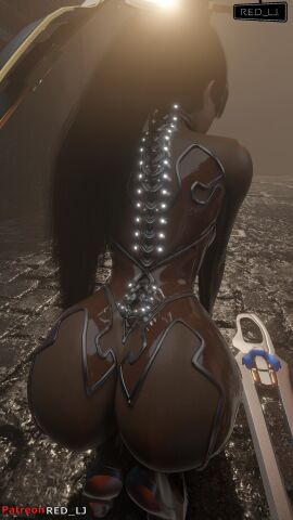 1girls 3d 3d_(artwork) asian asian_female ass ass_focus big_ass big_thighs black_hair blender_(software) brown_hair eve_(stellar_blade) facing_away fat_ass female huge_ass huge_thighs light-skinned_female light_skin long_hair paag red_lj squatting stellar_blade sword thick_hips thick_thighs thighs wide_hips