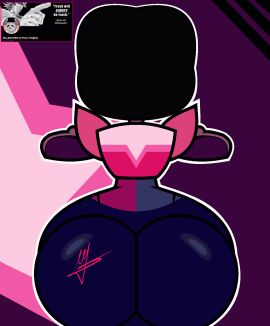 animated ass big_ass big_butt female fusion garnet_(steven_universe) gem_(species) steven_universe thick_ass thick_thighs twerk twerking zhe_rat