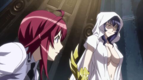 2girls animated big_breasts breasts_out golden_tomo mind_control oribe_mafuyu possession seikon_no_qwaser teenager yamanobe_tomo