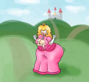 1girls ass ass_expansion bimbo_lips bimbo_virus_(fromthewood) bimbofication breast_expansion breast_growth breast_growth_(enlargement) breasts drool drooling female fromthewood huge_ass huge_breasts huge_lips lip_expansion mario_(series) massive_ass massive_breasts massive_lips nintendo princess_peach