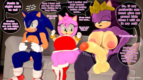 1boy 1futa 1girls 3d 3d_(artwork) 3d_animation 4k amy_rose areolae balls big_areola big_ass big_balls big_breasts big_dom_small_sub big_penis breasts cucked_by_futa cucked_by_mother cuckold english_text female femsub futa_is_bigger futa_milf futa_on_female futanari gaming hedgehog huge_breasts huge_cock imminent_cheating imminent_cuckold imminent_sex in_front_of_cuckold intersex larger_futa leviantan581re milf mother_and_son's_girlfriend nipples penis queen_aleena queen_aleena_hedgehog size_difference small_penis small_penis_humiliation smaller_female sonic_(series) sonic_the_hedgehog sonic_the_hedgehog_(series) sonic_underground source_filmmaker speech_bubble