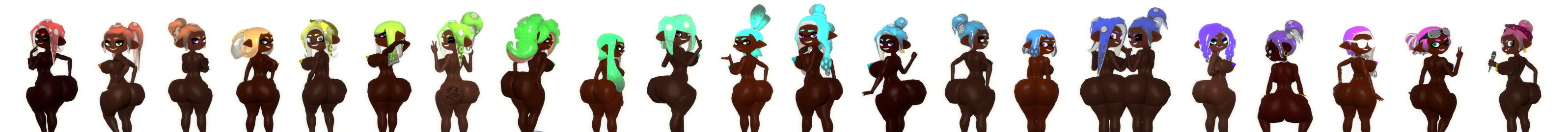 23girls 3d amber_hair aqua_hair ass big_ass_(female) big_ass_cheeks big_asses big_booty big_breasts big_butt_(female) big_butt_cheeks big_thighs blue_hair breasts bubble_ass_(female) bubble_butt bubble_butt_(female) cyan_hair dark-skinned_female dark_skin ebony_female enormous_ass enormous_butt enormous_thighs female garry's_mod gigantic_ass gigantic_butt gigantic_thighs ginormous_ass ginormous_butt ginormous_thighs green_hair hiding_nipple huge_ass huge_asscheeks huge_butt huge_thighs indigo_hair inkling_girl kaibernation large_ass large_butt large_thighs lime_hair lineup low_quality low_res lowres massive_ass massive_butt massive_thighs moxanne_ramona naked naked_female nintendo octoling_girl orange_hair original_characters pink_hair purple_hair rainbow red_hair scarlet_hair shiny_ass shiny_body shiny_breasts shiny_butt shiny_thighs splatoon splatoon_(series) splatoon_oc teal_hair thick_ass thick_butt thick_thighs turquoise_hair violet_hair wide_ass wide_hips yellow_hair