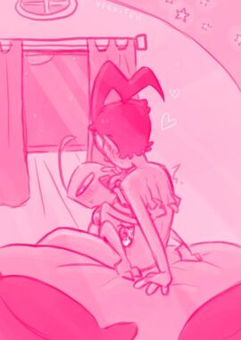 alien_genitalia antennae_(anatomy) background d-blue dib_membrane hand_on_back invader_zim tongue zim