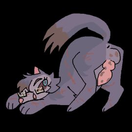 animal_genitalia animal_penis animated anus ass balls bouncing_balls bouncing_penis canid canine canine_genitalia canine_penis eyewear eyewear_only feral genitals glasses glasses_only guncht low_res male mammal mottled mottled_genitalia mottled_penis nude penis shaking_ass shaking_butt solo transparent_background wearing_glasses