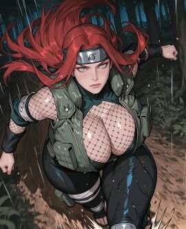 1girls ai_assisted ai_generated animated big_ass big_breasts cleavage curvy curvy_body curvy_female huge_breasts kushina_uzumaki large_breasts looking_at_viewer mature_female milf red_hair rengo-san running solo solo_focus tagme uzumaki_kushina video