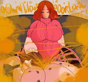 2girls ass ass_blasting big_ass big_breasts big_butt breasts brown_hair couch couch_fart dialogue fart fart_cloud fart_fetish farting farting_on_another female female_focus female_only haru_okumura head_on_lap hips huge_ass huge_breasts huge_butt large_ass large_breasts makoto_niijima melissaalli orange_hair persona persona_5 resting_on_partner shocked shocked_expression suprised suprised_eyes suprised_look sweater text thick thick_ass thick_thighs thighs wide_hips