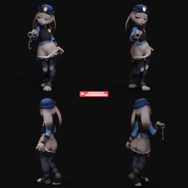 anthro anthro_female anthro_furry bambookat female furry furry_anthro judy_hopps rabbit zootopia