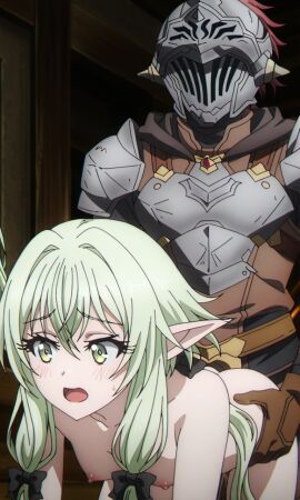 adventurer doggy_style elf goblin_slayer goblin_slayer_(goblin_slayer) high_elf_archer_(goblin_slayer)