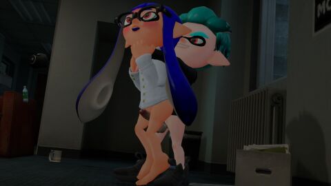 3d artist_request balls big_balls big_penis cephalopod_humanoid female humanoid humanoid_female humanoid_male humanoid_only inkling inkling_boy inkling_girl light-skinned_female light-skinned_male light_skin male nintendo penis source_filmmaker source_request splatoon