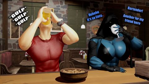 1boy 1girls 3d ass athletic athletic_female big_ass big_breasts blue-skinned_female blue_body blue_skin breasts bust busty chest cleavage curvaceous curvy curvy_figure death_(personification) digital_media_(artwork) enhanced_breasts female female_focus fit fit_female grim_reaper grimmy_(sevenarts) hair hips hourglass_figure huge_ass huge_breasts human large_ass large_breasts legs light-skinned_female light-skinned_male light_skin lips male male/female mature mature_female muscles muscular muscular_female original original_character round_breasts sevenarts slim_waist thesevenartsx thick thick_hips thick_legs thick_thighs thighs toned toned_body toned_female top_heavy voluptuous waist wide_hips