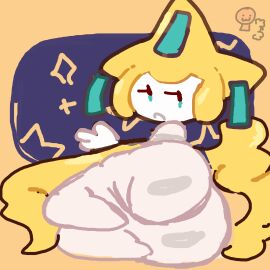 2d ahoebakery ambiguous_gender anthro anthro_only ass fat_ass humanoid jirachi pokemon pokemon_(species) pokémon_(species) tagme