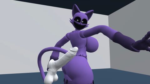 3d ass big_ass big_ass_(female) big_butt big_cocks big_penis calty_(artist) cat_ears cat_girl cat_tail catgirl catnap_(nightbotgrey) catnap_(poppy_playtime) cock_on_butt dick_on_ass feline female female_furry fur furry furry_female genderswap genderswap_(mtf) male penis penis_on_pussy purple_body purple_fur purple_skin pussy rule_63 white_penis