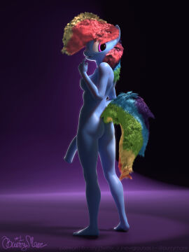 3d animal_genitalia animal_penis ass blender_(artwork) blue_body blue_skin breasts burrymare digital_media_(artwork) earth_pony equid equine equine_genitalia equine_penis friendship_is_magic futanari genitals gradient_background hair hasbro hi_res horse intersex looking_back mammal multicolored_hair multicolored_tail my_little_pony nipples penis pink_eyes pony rainbow_dash_(mlp) simple_background solo solo_focus tail