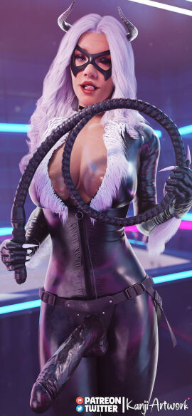 1girls 2024 3d big_breasts big_dildo black_cat_(insomniac) black_cat_(marvel) bodysuit bondage breasts cleavage cleavage_cutout commission commission_art commissions_open dildo felicia_hardy female female_only horn horned_humanoid horns kanjiartwork kanjihentai latex latex_suit leather marvel marvel_comics playful playful_smile solo spandex_suit spider-man_(ps4) spider-man_(series) spider-man_2_(ps5) strap-on strapon superheroine tight_clothes tight_clothing tongue tongue_out whip white_hair winking winking_at_viewer winking_eye