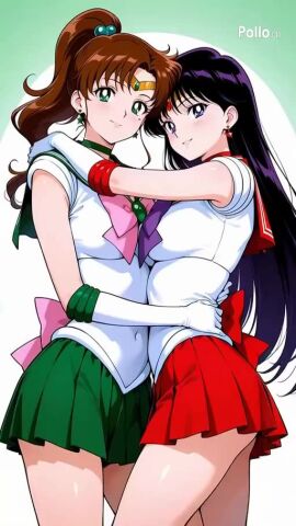 2girls ai_generated girl_on_girl girlfriends kissing lesbian_couple lesbian_focus lesbian_kiss makoto_kino rei_hino sailor_jupiter sailor_mars tagme video yuri