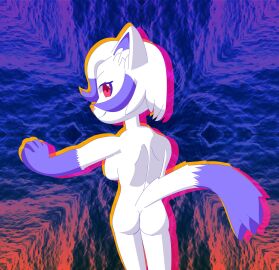 at cat_ears feline from_behind looking naked selfish_(yonkagor) tagme viewer yonkagor