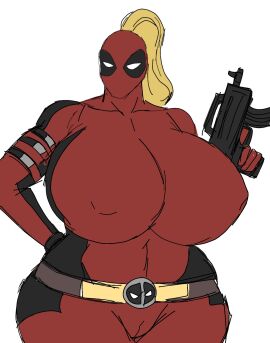 female lady_deadpool ladypool marvel marvel_comics momiji_(artist) tagme twitter_link wanda_wilson x-men