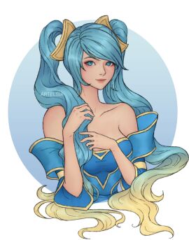 1girls 2d artelsia female female_focus female_only league_of_legends sona_buvelle tagme