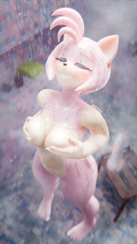 1girls 3d amy_rose amy_rose_(warfaremchine) barefoot breasts completely_nude dildo female female_only full_body furry furry_only holding_breast naked naked_female nude nude_female paprikablend shower showering solo solo_female sonic_(series) sonic_the_hedgehog_(series) steamy