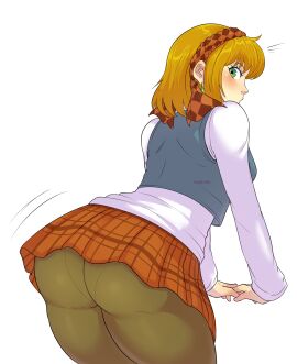 ass behind_view cornet_espoir leaning_forward looking_at_viewer looking_back nippon_ichi_software panties pinkkoffin rhapsody:_a_musical_adventure thick_ass thick_thighs thighs tights upskirt