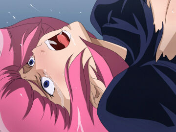 1girls female gundam gundam_zz haman_karn pink_hair salmon_knight short_hair