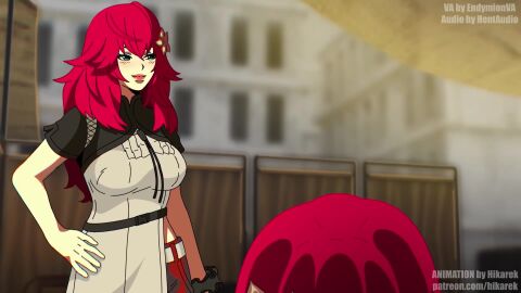 big_breasts blowjob blue_eyes blush blushing bou bouncing_breasts cowgirl_position cum cum_in_pussy cum_inside devola facesitting ffm ffm_threesome hikarek moaning nier:_automata popola red_hair riding shaved_pussy shimaidon sibilings sisters sweat sweatdrop sweating tagme threesome twins video waking_up yorha_9s