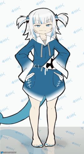 1futa big_balls big_penis female gawr_gura