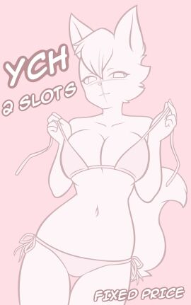 big_breasts bikini breasts cleavage female furry huge_breasts thick_thighs wide_hips yorusagi