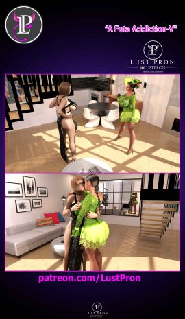 3d female futanari high_heels intersex lustpron milf tagme