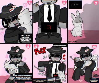 ... 1animal 1boy :3 <3 ambiguous_gender blocky_body blush bunny censored censored_penis chance_(forsaken) clothed cum dialogue disgusted fatal_(artist) feral feral_penetrated forsaken_(roblox) gubby gubby_(roblox) human_on_feral interspecies kissing male noncon nonconsensual penis plap_(sound) roblox roblox_game robloxian scared self_harm_scars shaking size_difference smoking suit_and_tie tagme what zoophilia