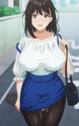 after_sex after_vaginal alternate_costume blouse blush_lines breasts breasts_bigger_than_head brown_eyes brown_hair busty cheating cheating_girlfriend covering covering_pussy covering_self cuckold cuckold_pov date disheveled disheveled_hair embarrassed erect_nipples erect_nipples_under_clothes facing_viewer frilled_sleeves front_view genital_fluids gentle_smile greeting handbag high_resolution holding_object hourglass_figure huge_breasts implied_after_sex implied_sex large_breasts light-skinned_female light_skin messy messy_hair mole mole_under_eye nervous nervous_smile netorare nipples no_bra no_bra_under_clothes ntr oppai outdoors pantyhose pencil_skirt pinup pov pulled_by_self purse pussy pussy_juice pussy_juice_drip sagging_breasts screencap serizawa_yukiha shirt shirt_tucked_in shy skirt skirt_pull smile strap_slips suspenders sweat sweatdrop sweating sweaty sweaty_body swept_bangs teen teen_with_milf_body teenage_girl teenager torn_clothes torn_pantyhose toshoshitsu_no_kanojo_seiso_na_kimi_ga_ochiru_made voluptuous voluptuous_body voluptuous_female wet wet_skin wide_hips