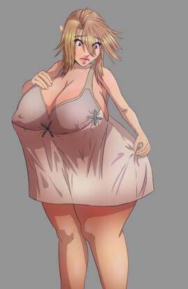 1girls blonde_female blonde_hair bottomless breast_expansion breasts breasts_bigger_than_head gender_transformation genderswap_(mtf) giant_breasts great_sword height_reduction huge_breasts hylian large_breasts link nightgown nintendo nipple_bulge nipples pointed_ears rule_63 sequence shortstack shortstackification shrinking small_breasts sword the_legend_of_zelda top_heavy transformation tunic undeadpenguin37