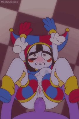 1boy 1girls 2:3 anal anal_insertion anal_pounding anal_sex animated ass assfuck assfucking blush breasts buttfuck buttfucked buttfucking drooling edit edited female filter jax_(the_amazing_digital_circus) jiggle jiggling_breasts laying laying_down laying_on_back laying_on_floor laying_on_ground legs_up male milkncreams on_back on_floor one_breast_out pomni_(the_amazing_digital_circus) smooth_animation straight the_amazing_digital_circus vertical_video