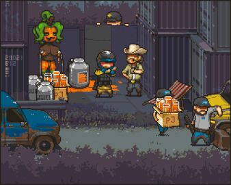 1girls artist_request bill_(dead_ahead) blush breasts brown_body chilly_(chillax) closed_eyes dead_ahead diaz_(dead_ahead) dr._kane_(dead_ahead) exposed_breasts female flora_fauna green_eyes green_hair halloween jailer_(dead_ahead) lactation large_breasts male milking multiple_boys multiple_males pixel_art plant_girl plant_hair pumpkin pumpkin_girl pumpkin_head redneck_(dead_ahead) source_request topless topless_female unusual_bodily_fluids unusual_lactation